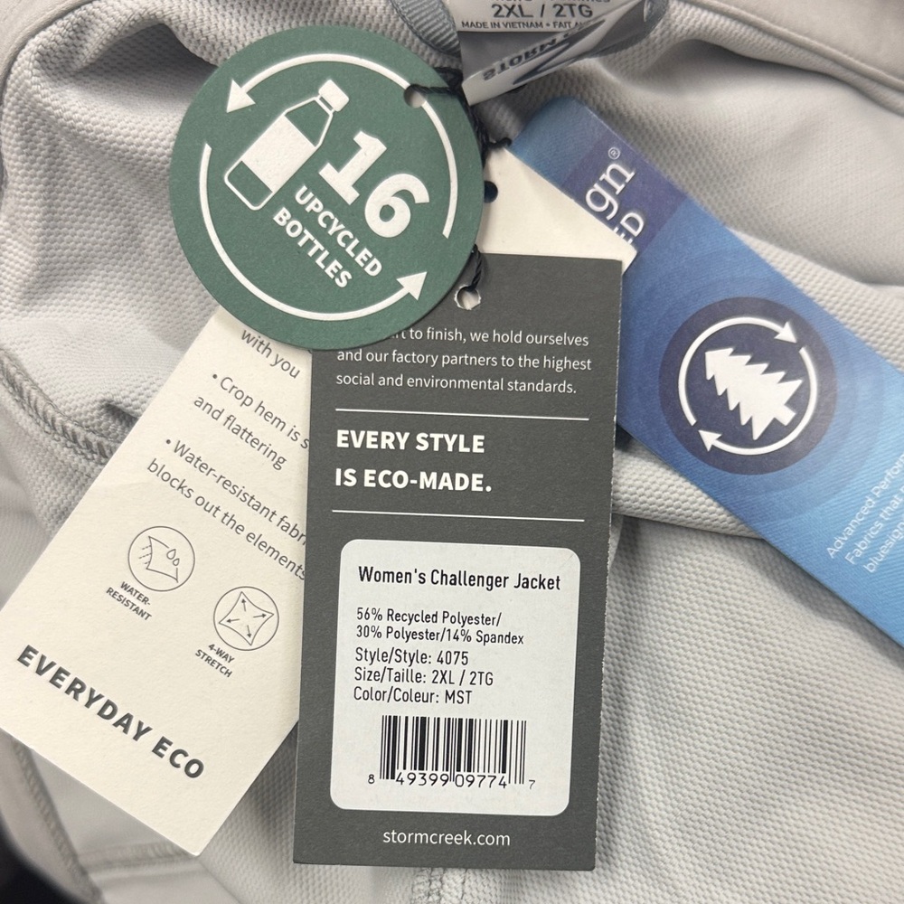 Storm Creek Women's Explorer Gray Lightweight Bomber Jacket - NEW - Picture 3 of 8